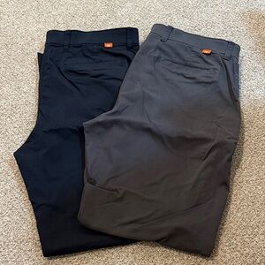 Nike Men's Black and Gray Chinos